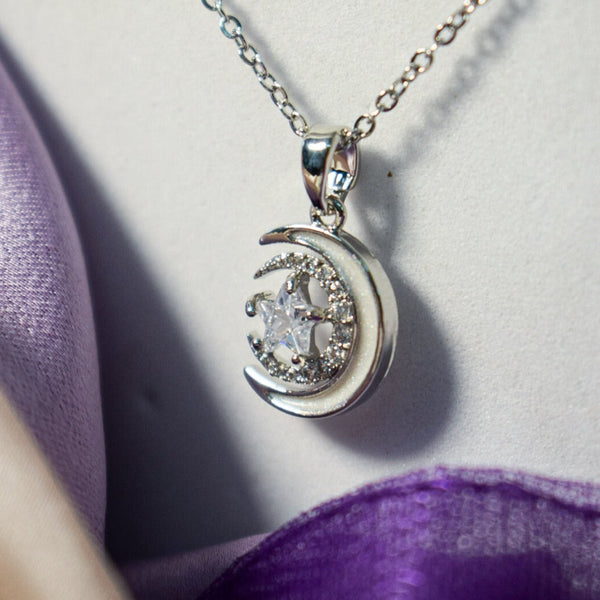 Moon Child Silver Necklace