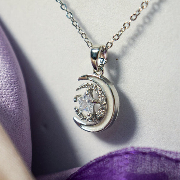 Moon Child Silver Necklace