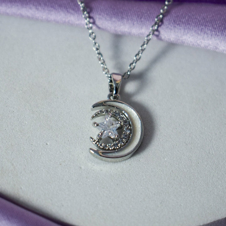Moon Child Silver Necklace - Salty Accessories