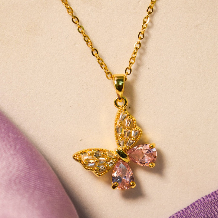 Butterfly Crystal Whispers Necklace