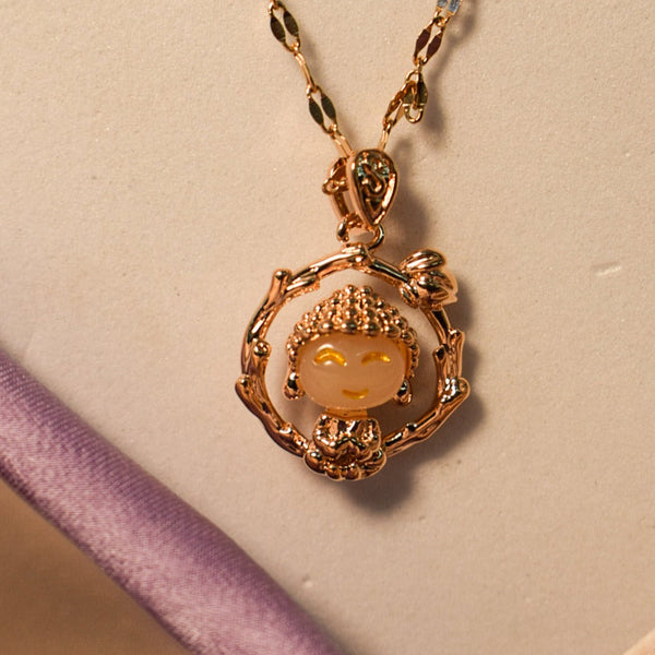 Gemfire Luster Rose Gold Necklace