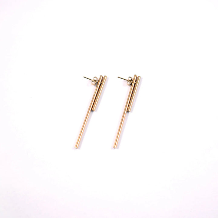 2-in-1 Creative Double Line Earrings - Salty Accessories