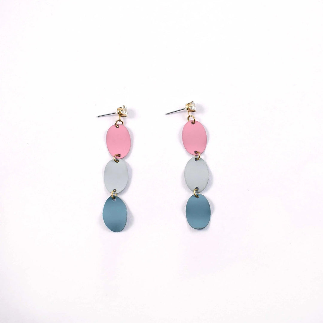 Long Drop Pastel Minimalist Earrings - Salty Accessories