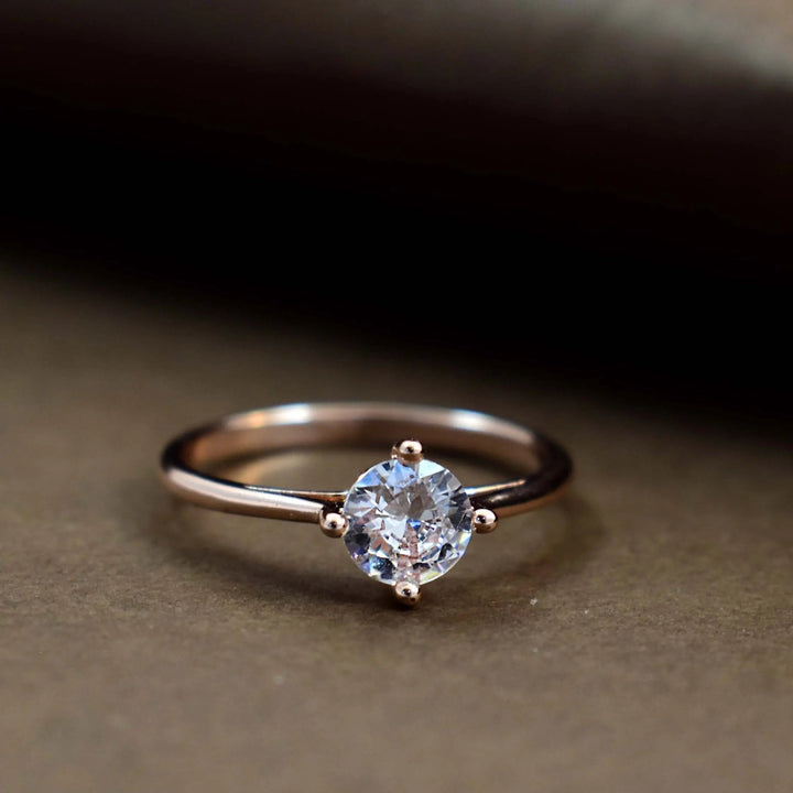 Splendid crystal rose-gold ring - Salty Accessories