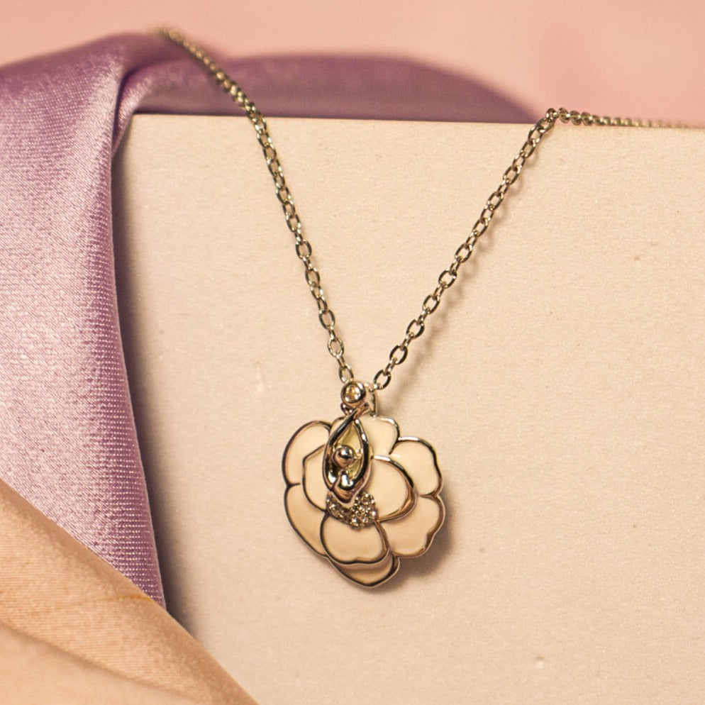 Blooming Petal Pendant - SILVER - Salty Accessories