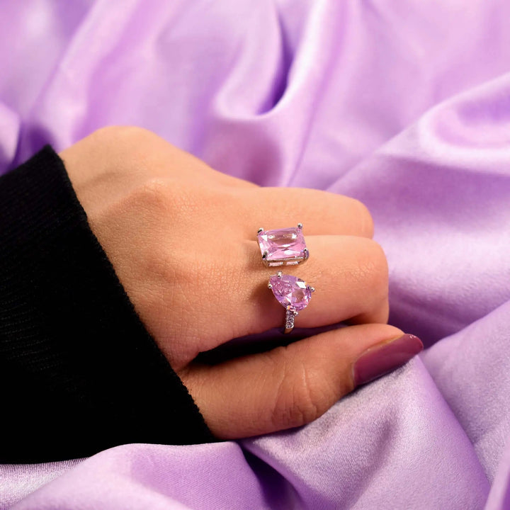 Kylie Jenner Promise Ring - Pink Emerald - Salty Accessories