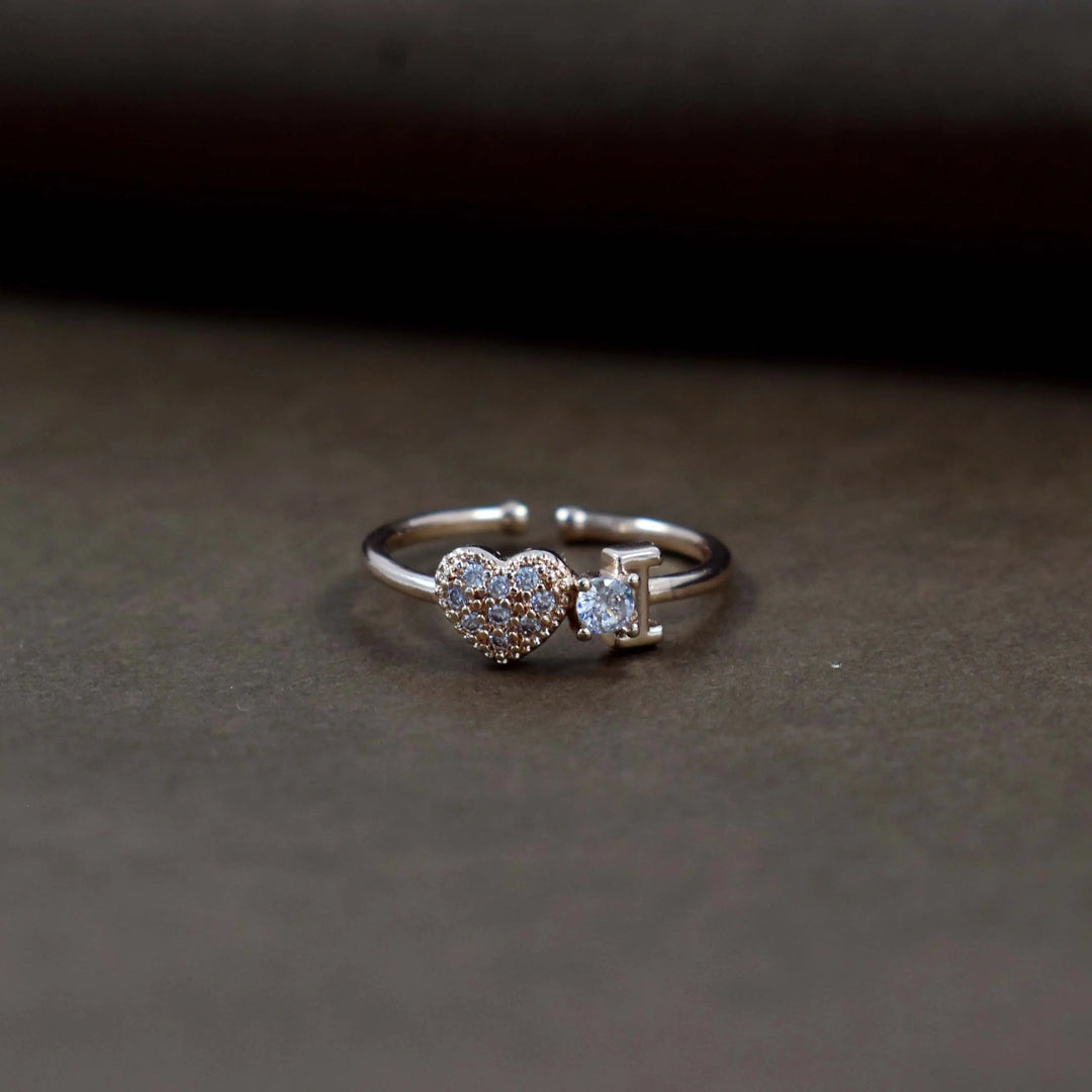 I love you rose-gold ring - Salty Accessories