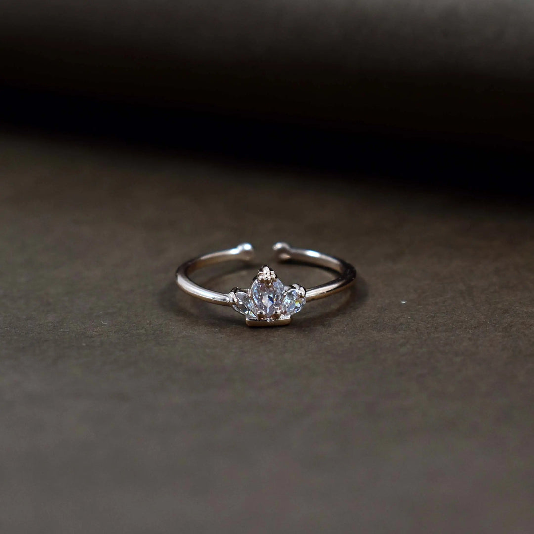 Glacier crown rose-gold ring - Salty Accessories