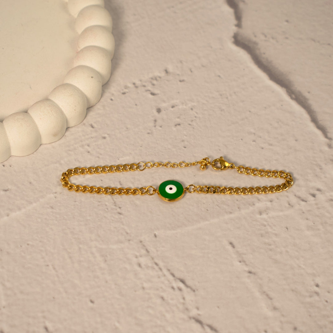 Green Guardian Gaze Bracelet - Salty Accessories