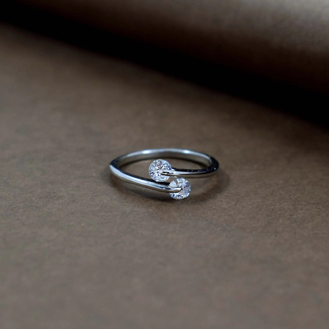 Circle promise silver ring - Salty Accessories