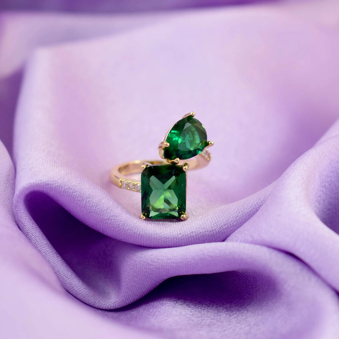 Kylie Jenner Promise Ring - Green Emerald - Salty Accessories