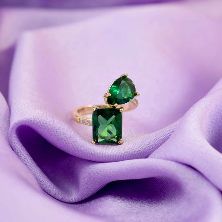 Kylie Jenner Promise Ring - Green Emerald - Salty Accessories