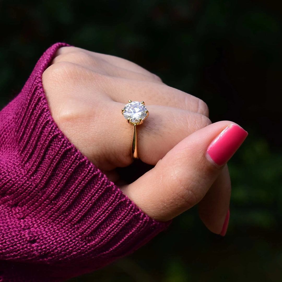 Asscher Gold Ring - Salty Accessories