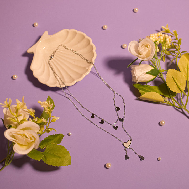 Cupid's Kiss Silver Necklace