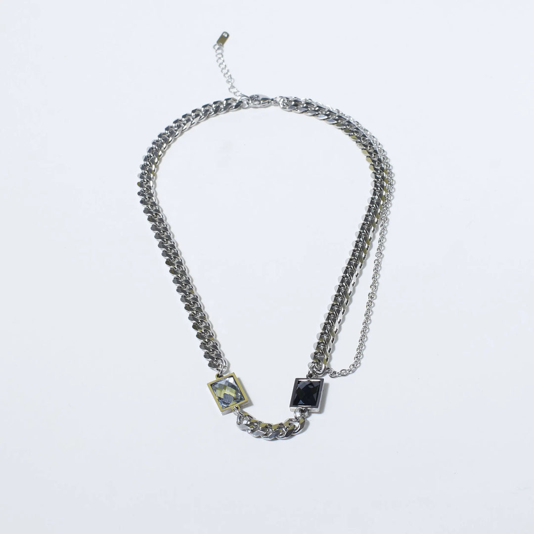 Dainty Black Stone Chain - Salty Accessories