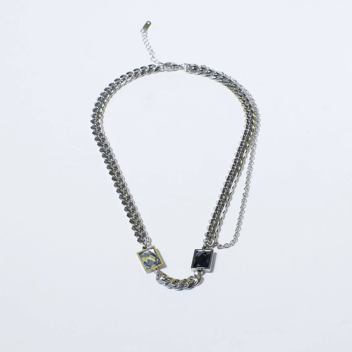 Dainty Black Stone Chain - Salty Accessories