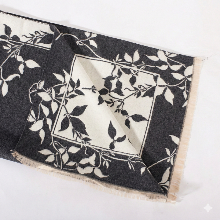Winter Vine Reversible Shawl