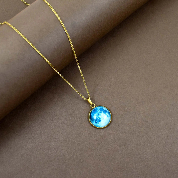 Daydream Sky Blue Cloudy Necklace - Salty Accessories