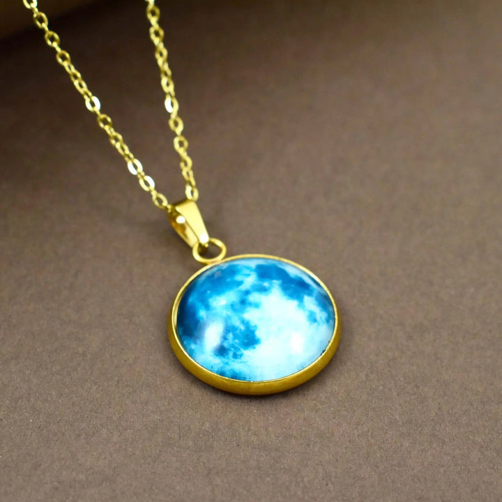 Daydream Sky Blue Cloudy Necklace - Salty Accessories