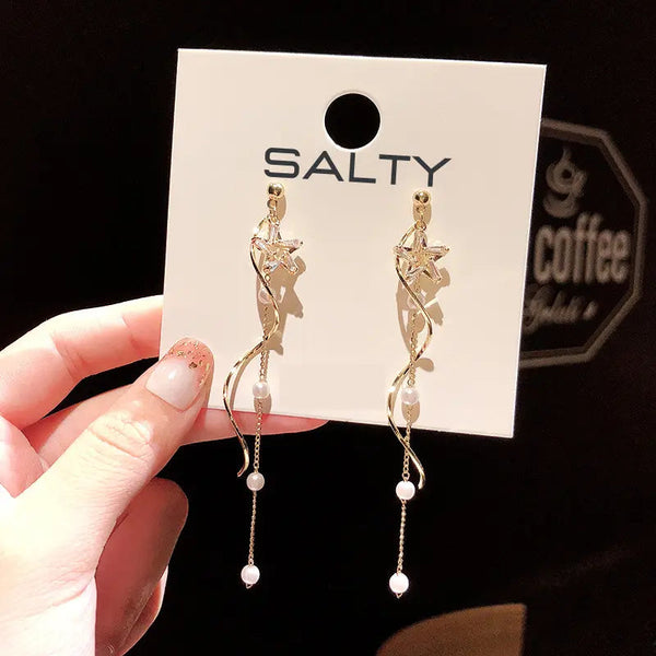 Daylight Tassel Bling Earrings