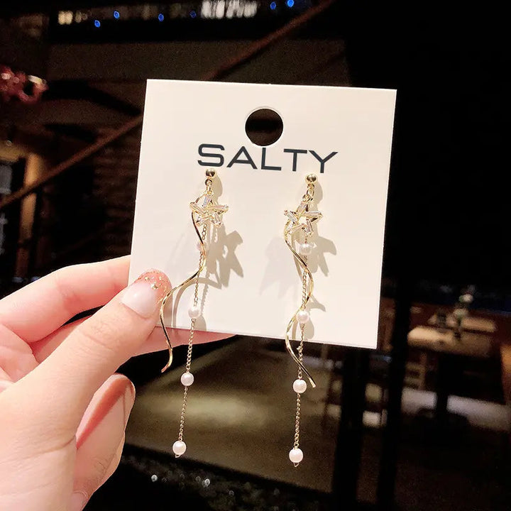 Daylight Tassel Bling Earrings