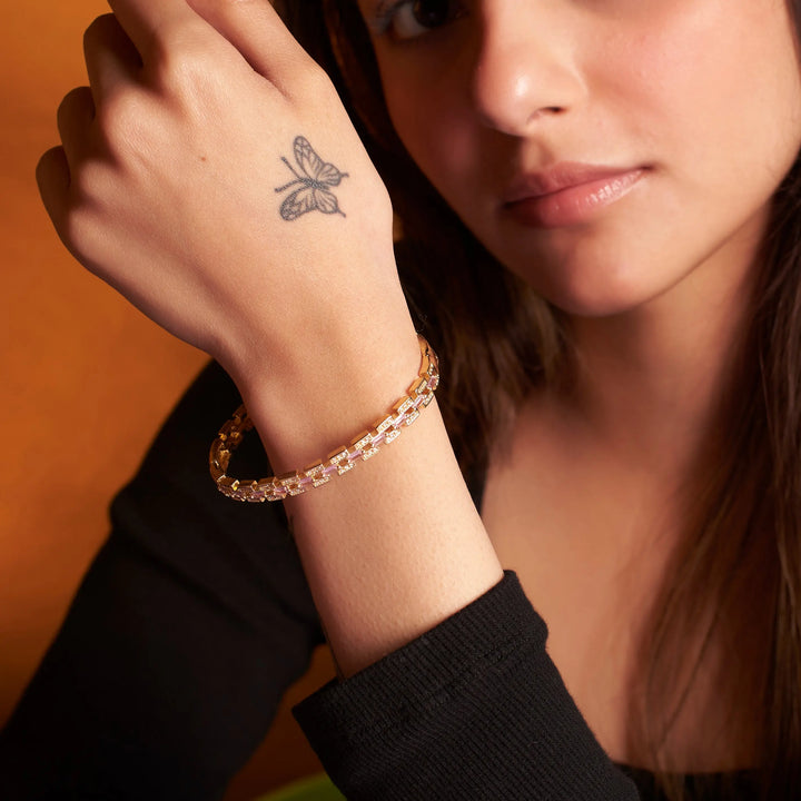 Dazzling Diamond Bangle - Salty Accessories
