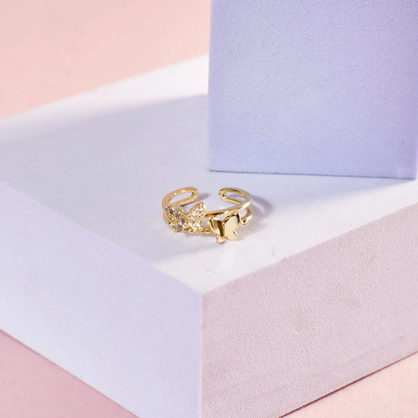 Dazzling Diva Butterfly Ring