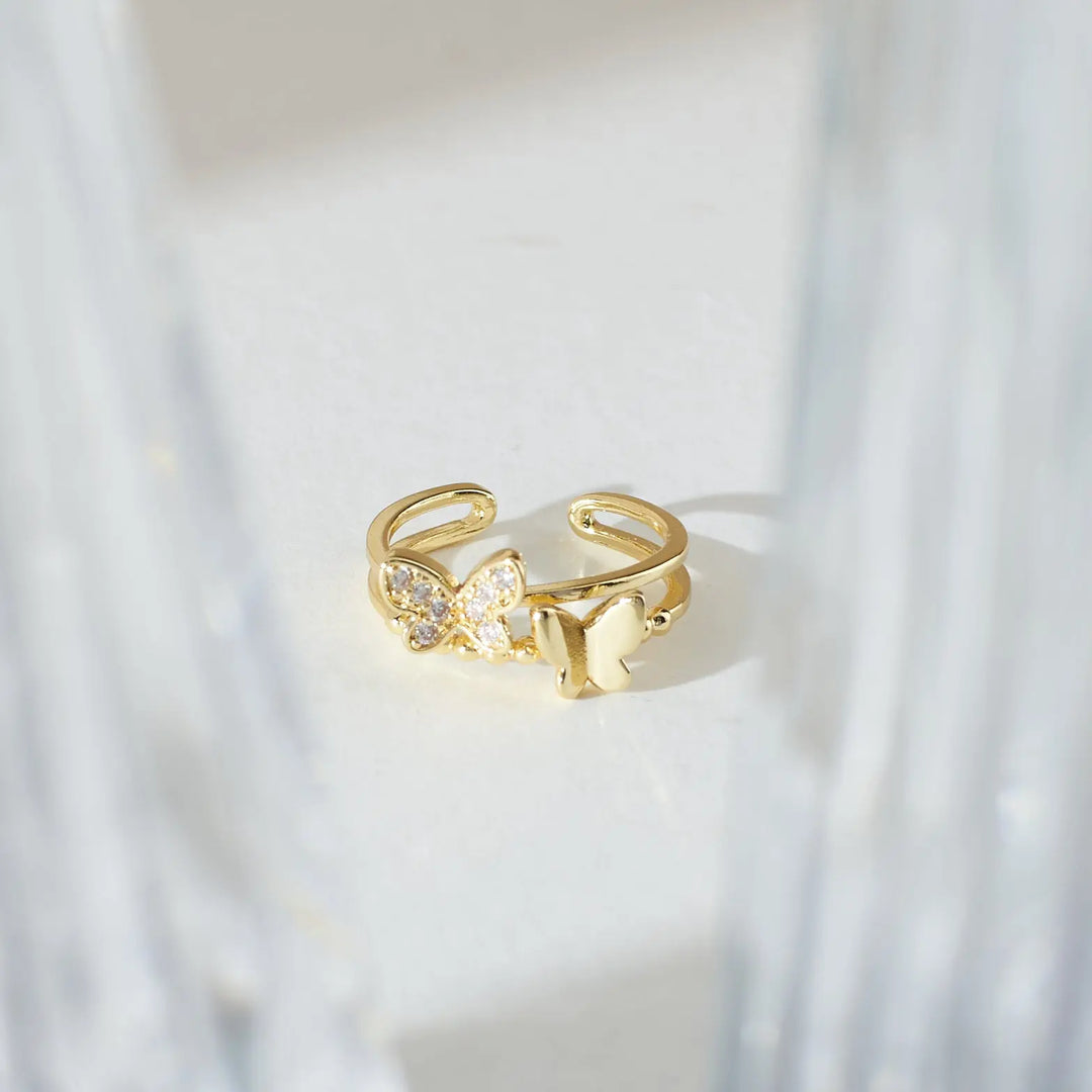 Dazzling Diva Butterfly Ring - Salty Accessories