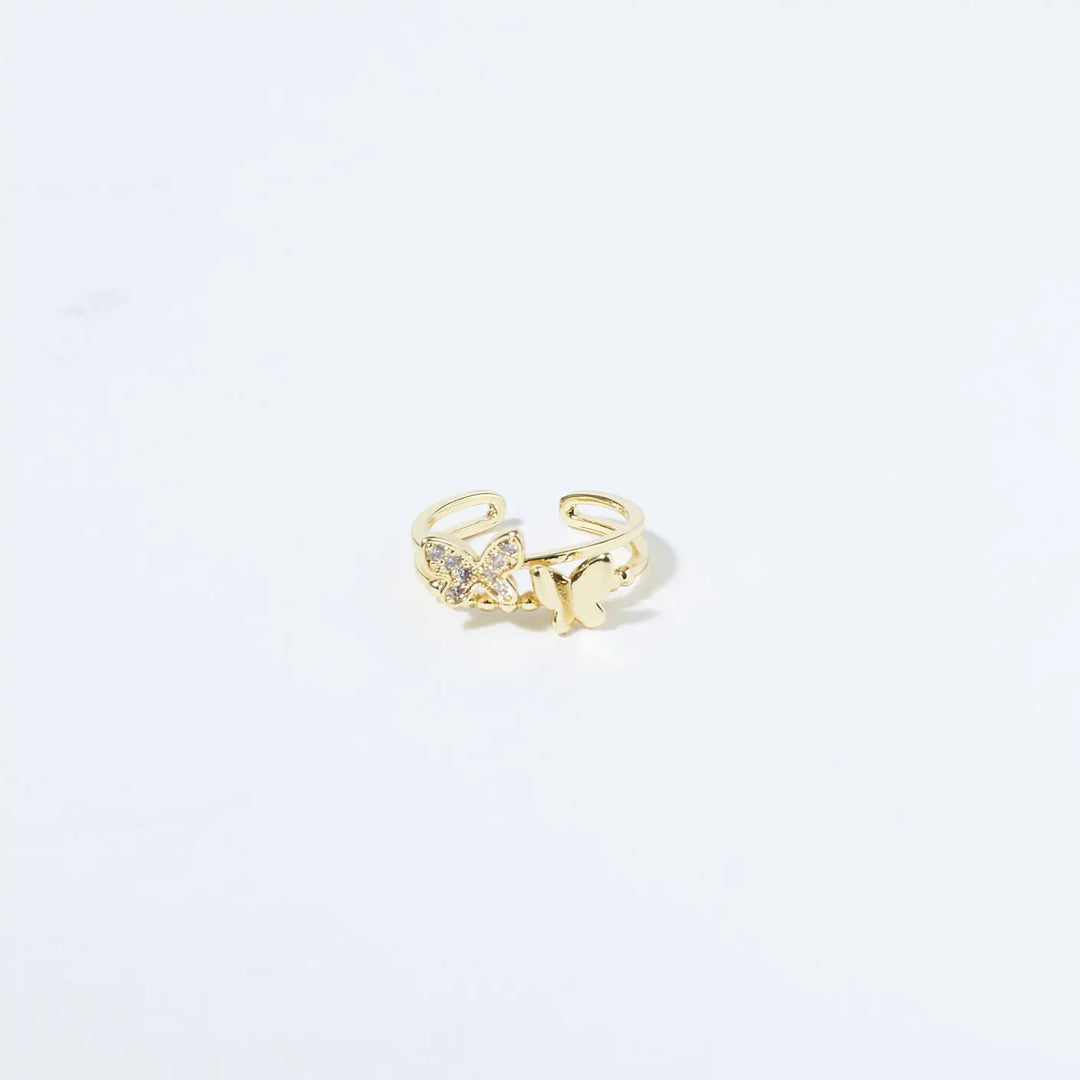 Dazzling Diva Butterfly Ring - Salty Accessories