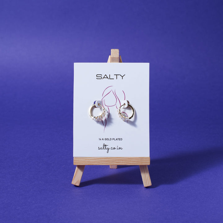 Dazzling Dewdrops Hoop Earrings - Salty Accessories