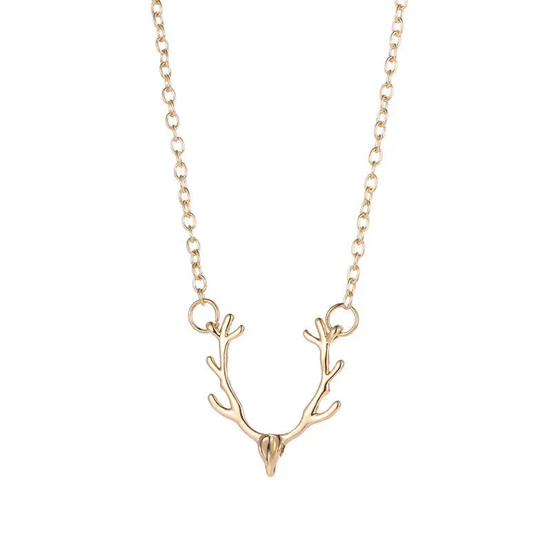 Deer Charm Necklace Gold - Salty Accessories