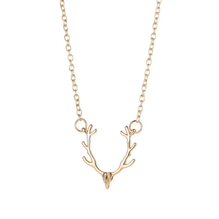 Deer Charm Necklace Gold - Salty Accessories