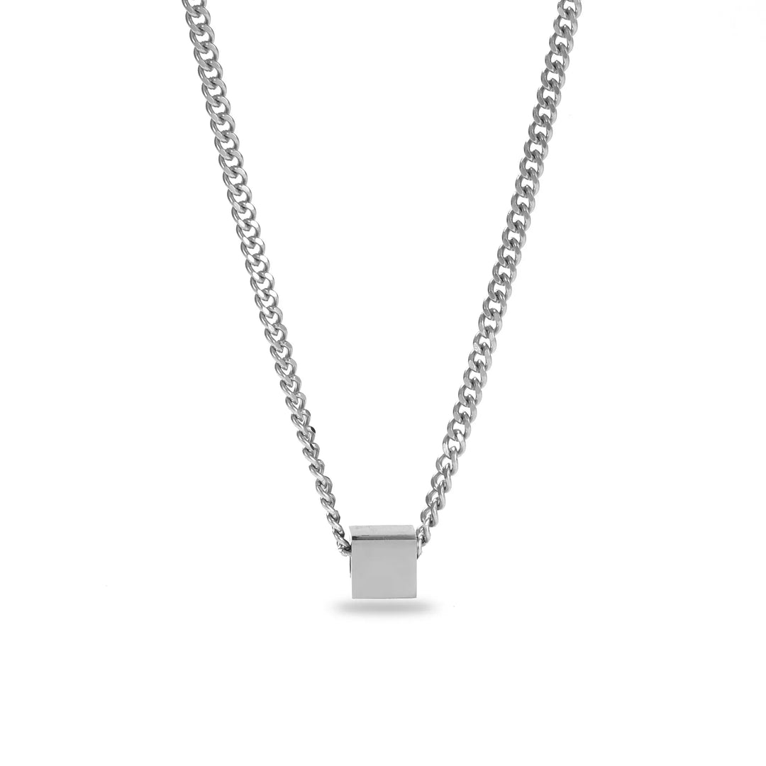 Demeter Cubic Silver Metal Chain - Salty Accessories