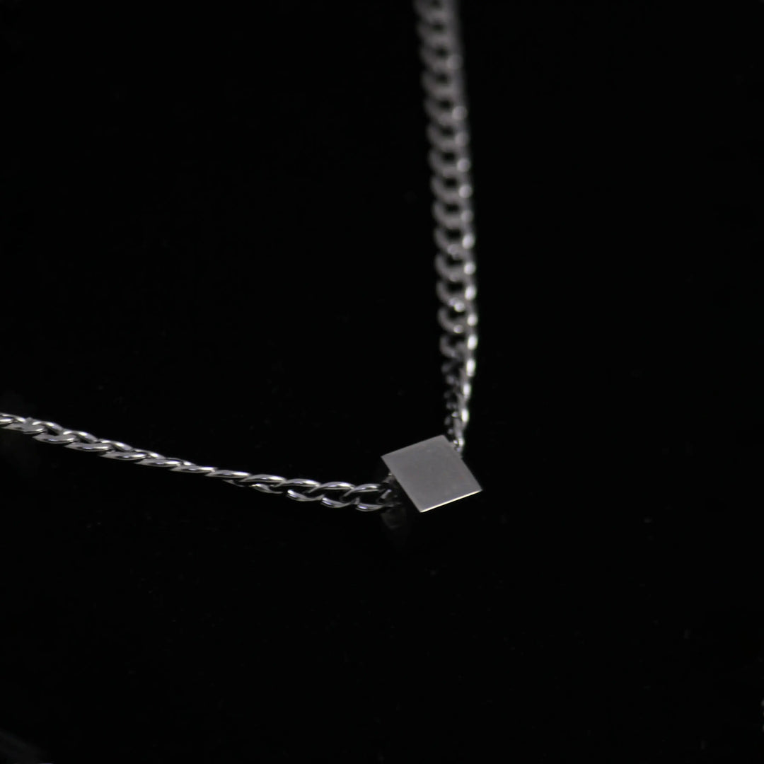 Demeter Cubic Silver Metal Chain - Salty Accessories