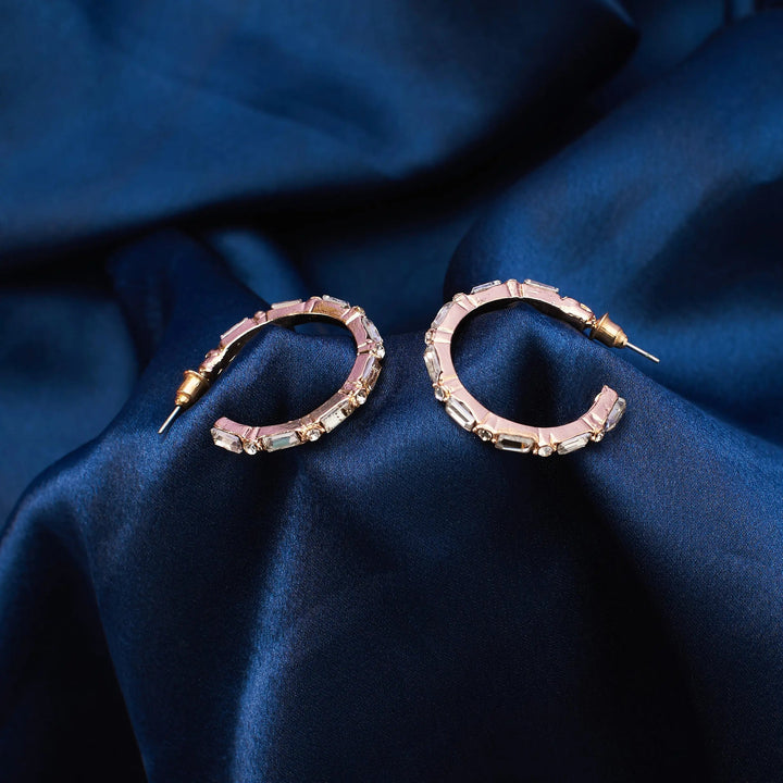 Diamond-Cut Golden Hoops | Salty