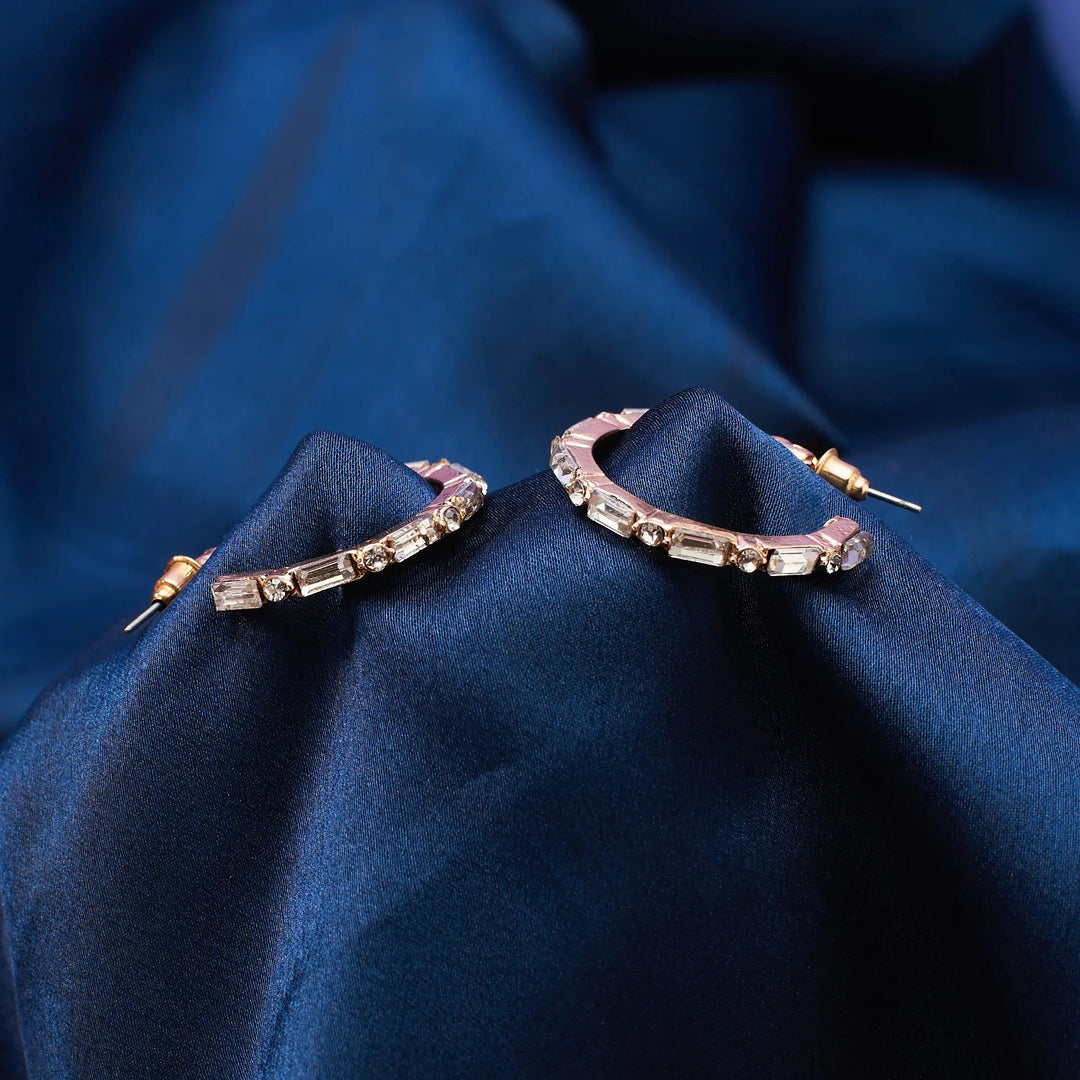 Diamond-Cut Golden Hoops | Salty