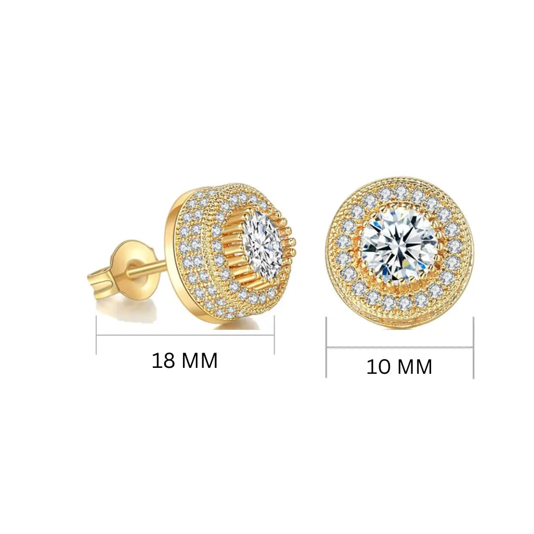 Diamond Golden Tidbit Earrings | Salty