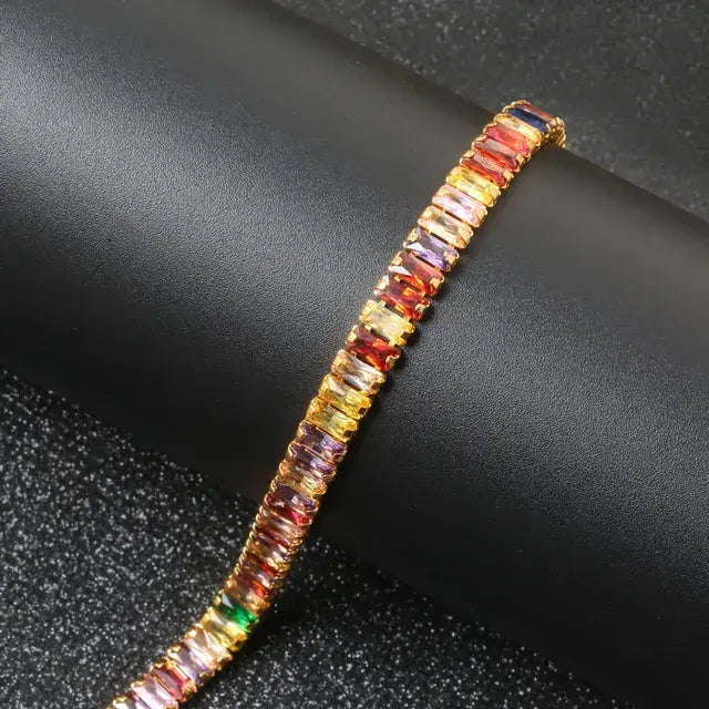 Diamond Jazzy Tennis Bracelet - Salty Accessories