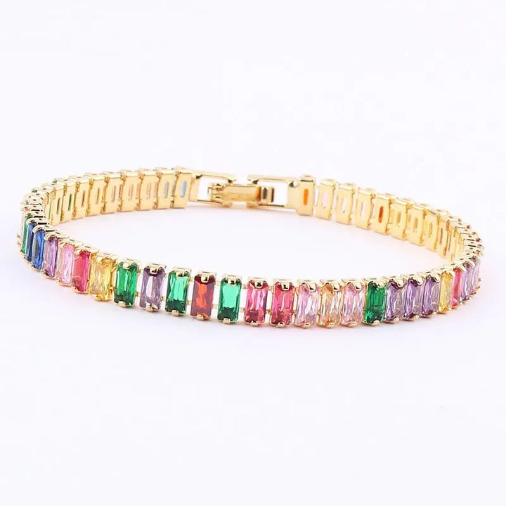 Diamond Jazzy Tennis Bracelet - Salty Accessories