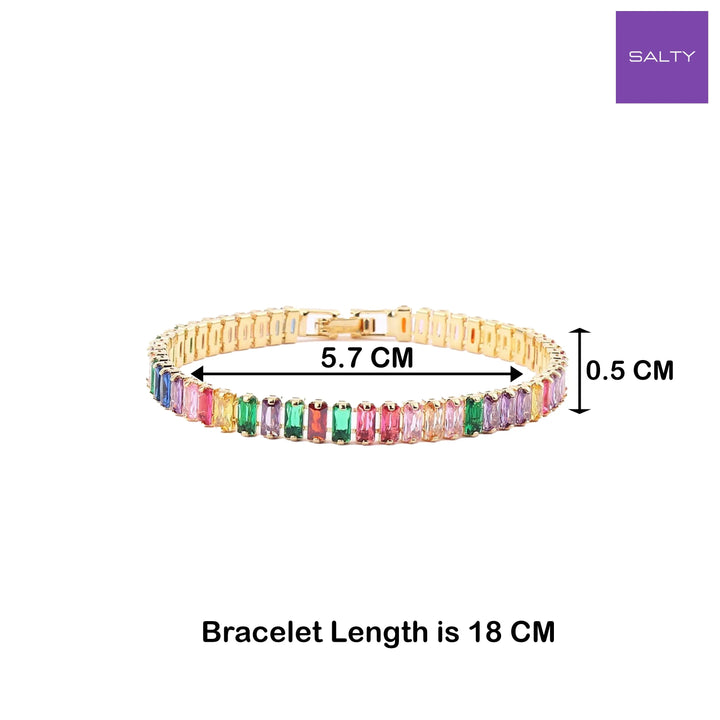 Diamond Jazzy Tennis Bracelet - Salty Accessories