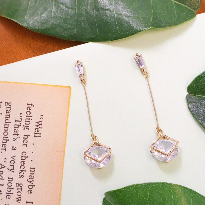 Diamond Long Tassel Earrings - Salty Accessories