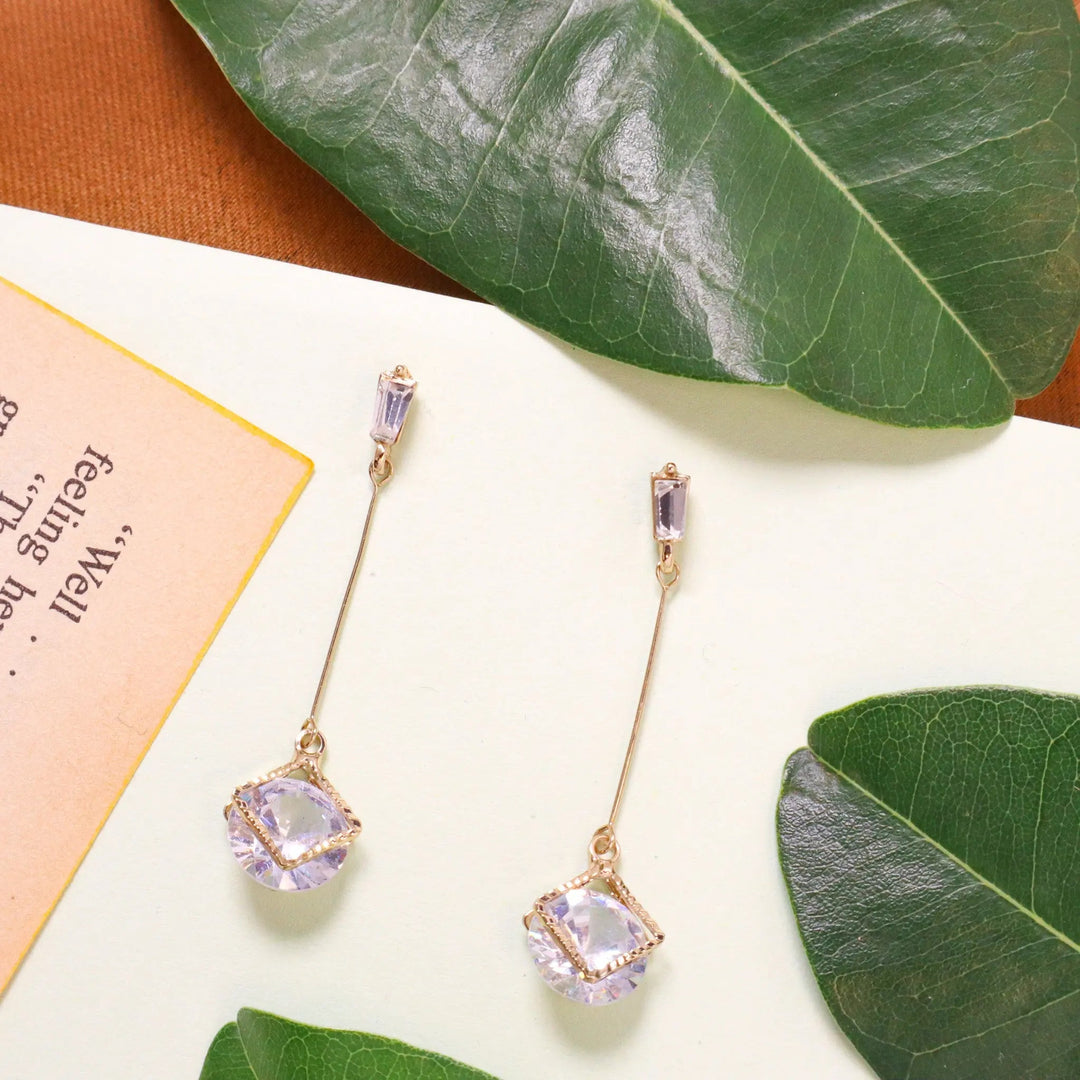 Diamond Long Tassel Earrings - Salty Accessories