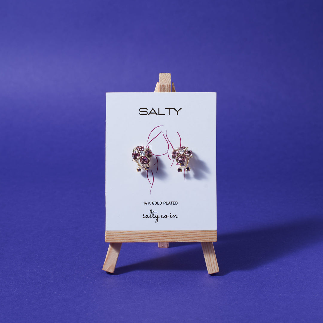 Diamond Daisy Earrings