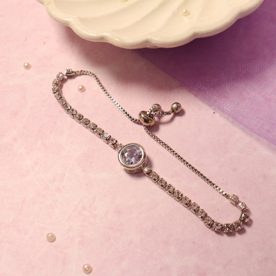 Diamond Essence Minimalist Bracelet - Silver - Salty Accessories