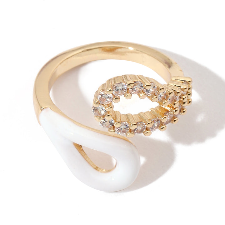 Diamond Loop Gold Ring | Salty