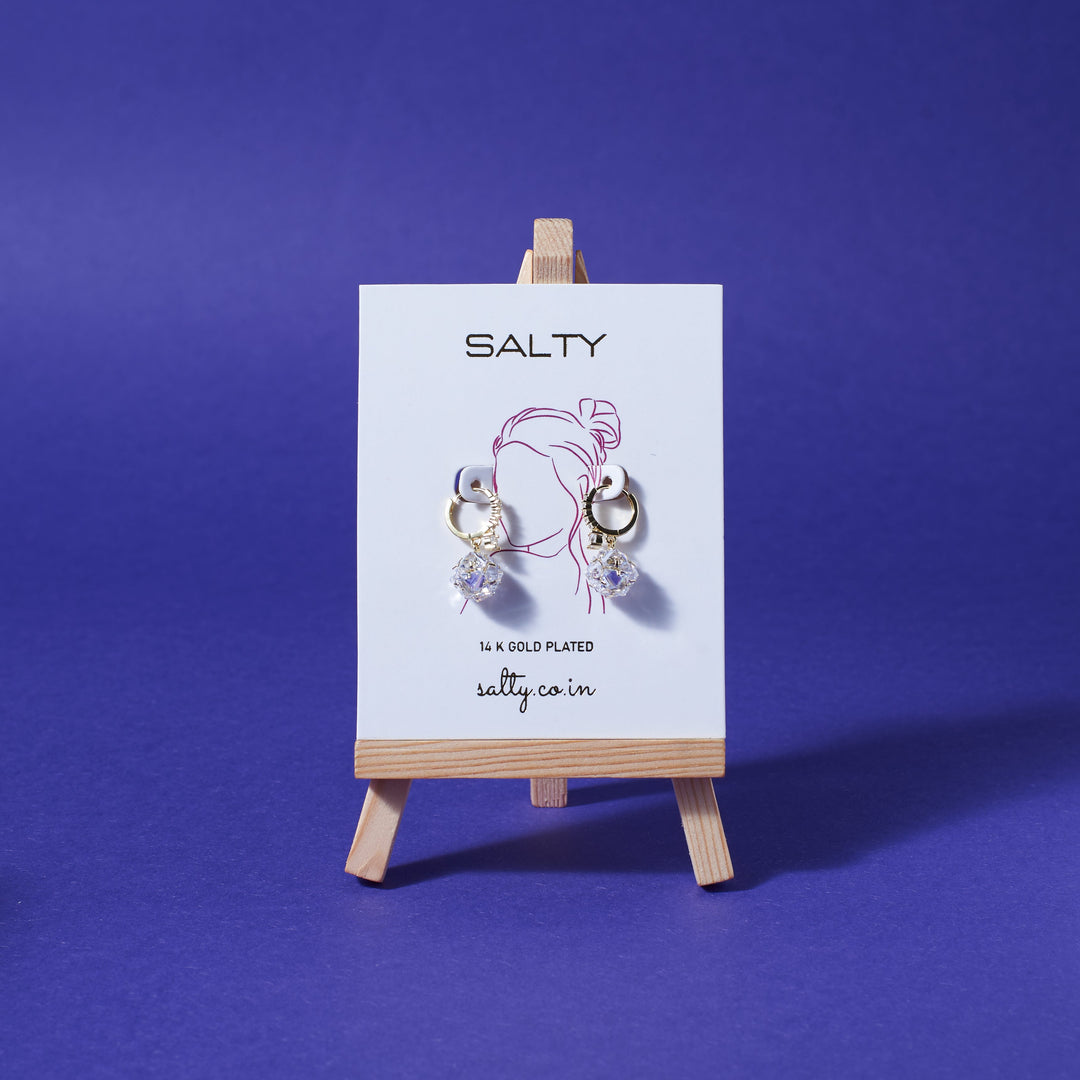 Diamond Tulip Twirl Earrings - Salty Accessories