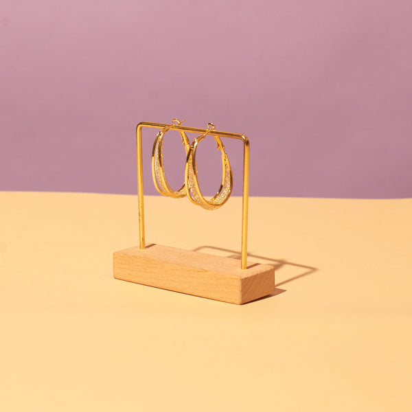 Disco Diva Golden Hoops