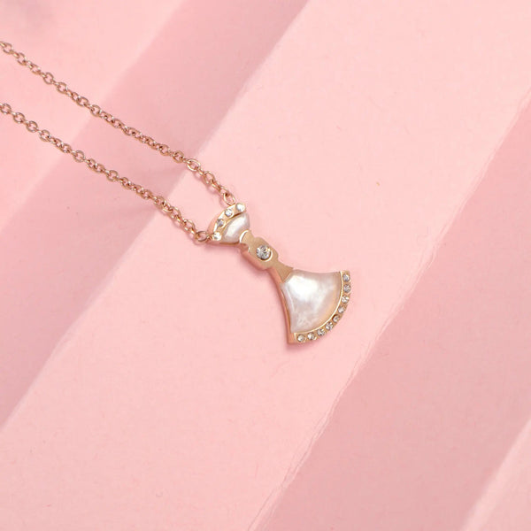 Divas Dream Bell Necklace - Rose Gold