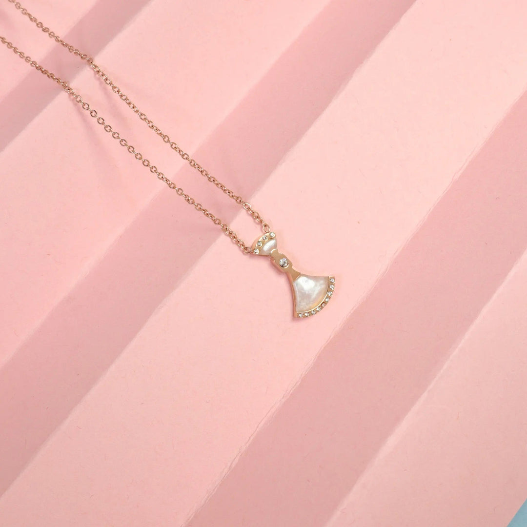 Divas Dream Bell Necklace - Rose Gold - Salty Accessories