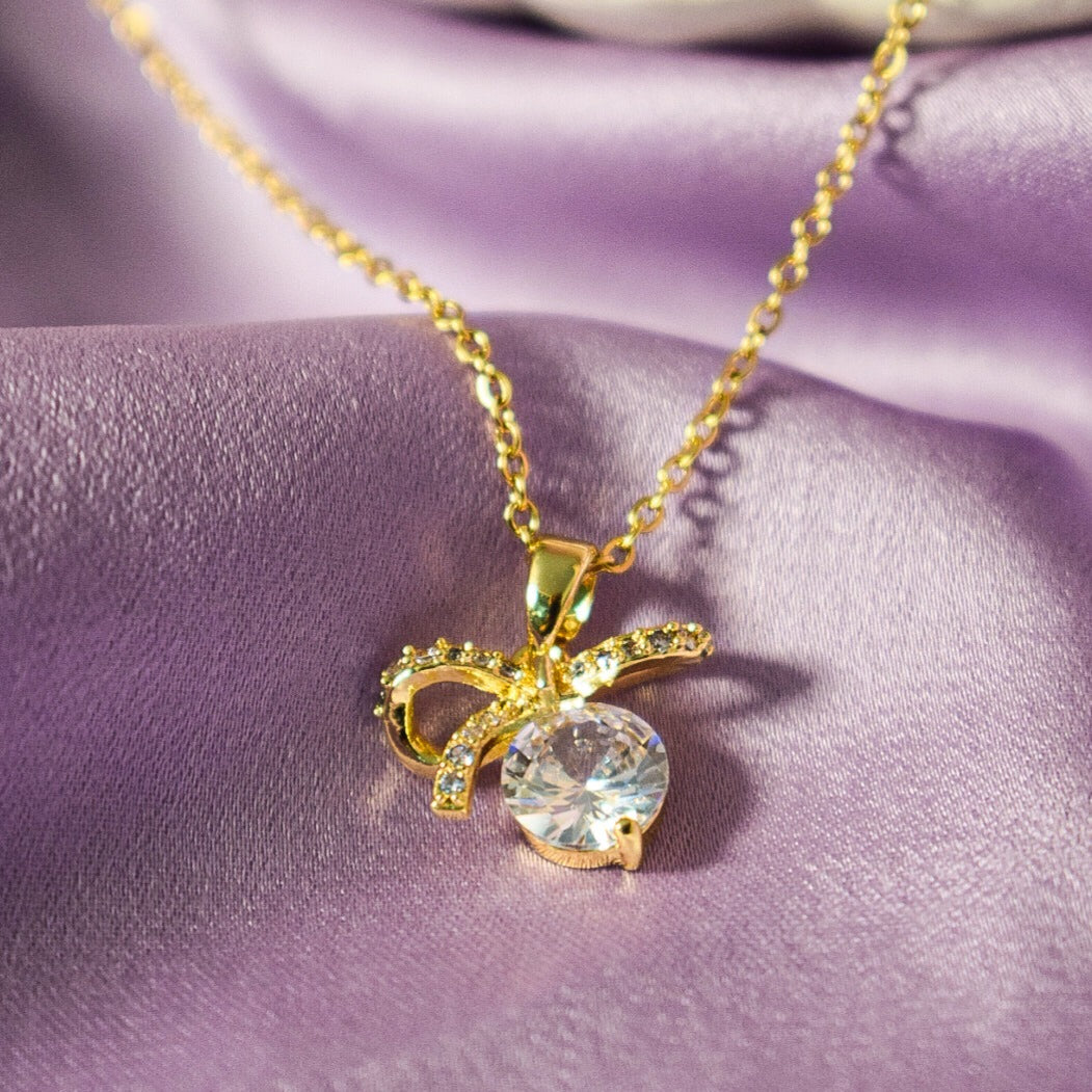 Divine Illumination Golden Necklace - Salty Accessories